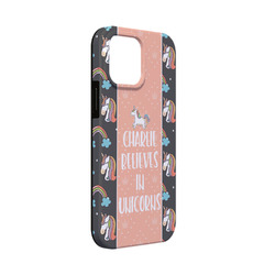 Unicorns iPhone Case - Rubber Lined - iPhone 13 Mini (Personalized)