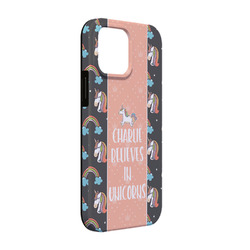 Unicorns iPhone Case - Rubber Lined - iPhone 13 Pro (Personalized)