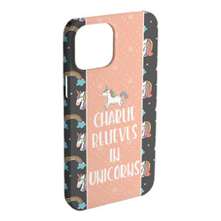 Unicorns iPhone Case - Plastic - iPhone 15 Plus (Personalized)