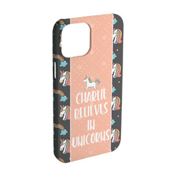 Unicorns iPhone Case - Plastic - iPhone 15 Pro (Personalized)