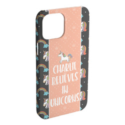 Unicorns iPhone Case - Plastic - iPhone 15 Pro Max (Personalized)