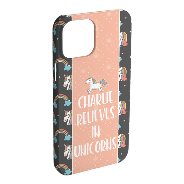 Custom Unicorns iPhone Case - Plastic (Personalized)