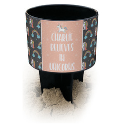 Unicorns Black Beach Spiker Drink Holder (Personalized)