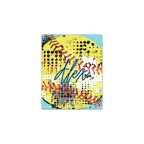 Softball 11x14 - Canvas Print - Front View