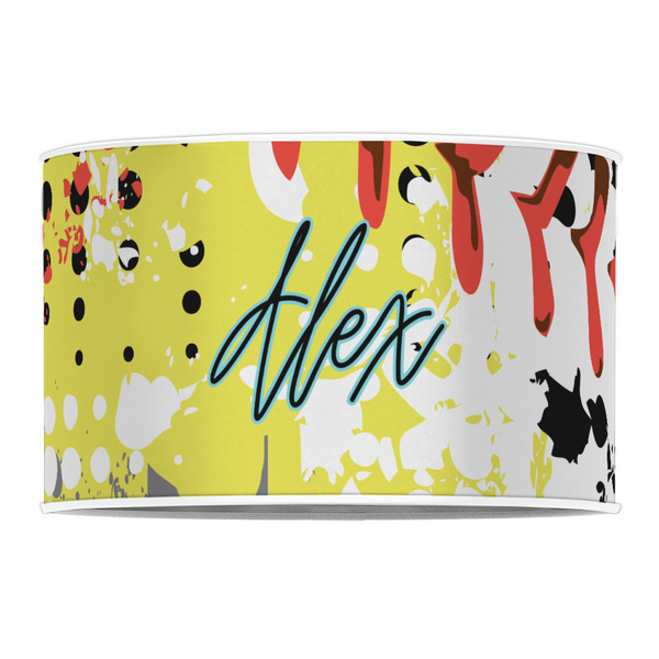 Softball 12" Drum Lampshade - FRONT (Poly Film)