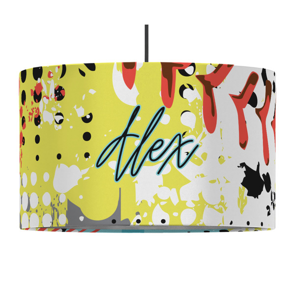 Softball 12" Drum Lampshade - PENDANT (Fabric)