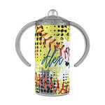 Softball 12 oz Stainless Steel Sippy Cup (Personalized)