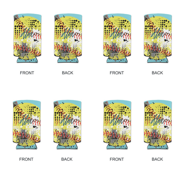 Softball 12oz Tall Can Sleeve - Set of 4 - APPROVAL