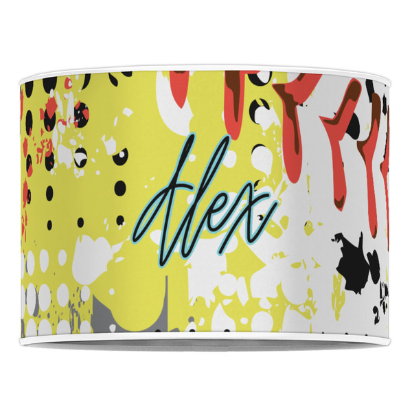 Softball 16" Drum Lampshade - FRONT (Poly Film)