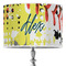 Softball 16" Drum Lampshade - ON STAND (Poly Film)