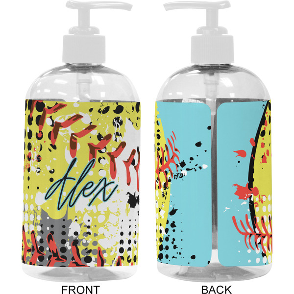 Softball 16 oz Plastic Liquid Dispenser- Approval- White