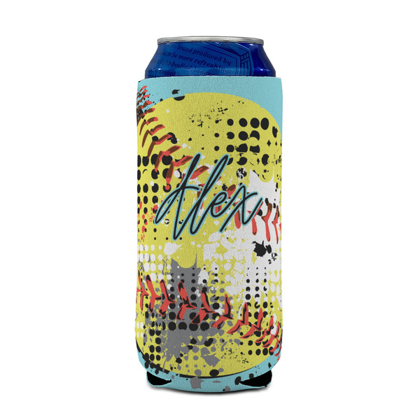 Softball 16oz Can Sleeve - FRONT (on can)
