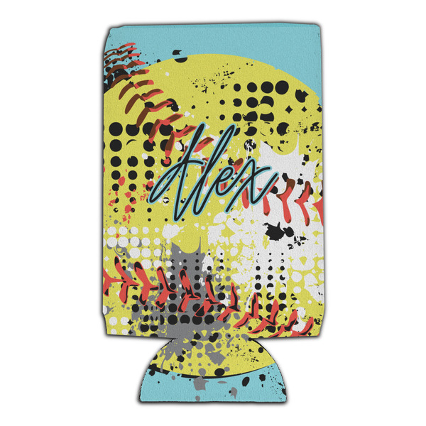 Softball 16oz Can Sleeve - Set of 4 - FRONT