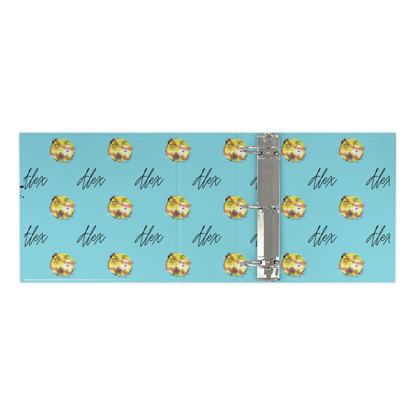 Softball 3 Ring Binders - Full Wrap - 3" - OPEN INSIDE