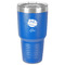 Softball 30 oz Stainless Steel Tumbler - Royal Blue - Single-Sided (Personalized)