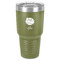 Softball 30 oz Stainless Steel Ringneck Tumbler - Olive - Front