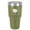 Softball 30 oz Stainless Steel Tumbler - Olive - Single-Sided (Personalized)