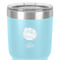 Softball 30 oz Stainless Steel Ringneck Tumbler - Teal - Close Up