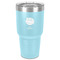 Softball 30 oz Stainless Steel Ringneck Tumbler - Teal - Front