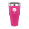 Softball 30 oz Stainless Steel Ringneck Tumblers - Pink - FRONT