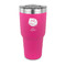 Softball 30 oz Stainless Steel Tumbler - Pink - Single Sided (Personalized)