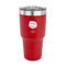 Softball 30 oz Stainless Steel Tumbler - Red - Single Sided (Personalized)