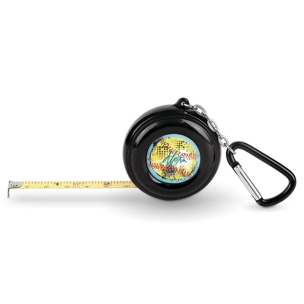 Custom Softball Pocket Tape Measure - 6 Ft w/ Carabiner Clip (Personalized)