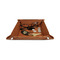 Softball 6" x 6" Leatherette Snap Up Tray - STYLED