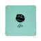 Softball 6" x 6" Teal Leatherette Snap Up Tray - APPROVAL
