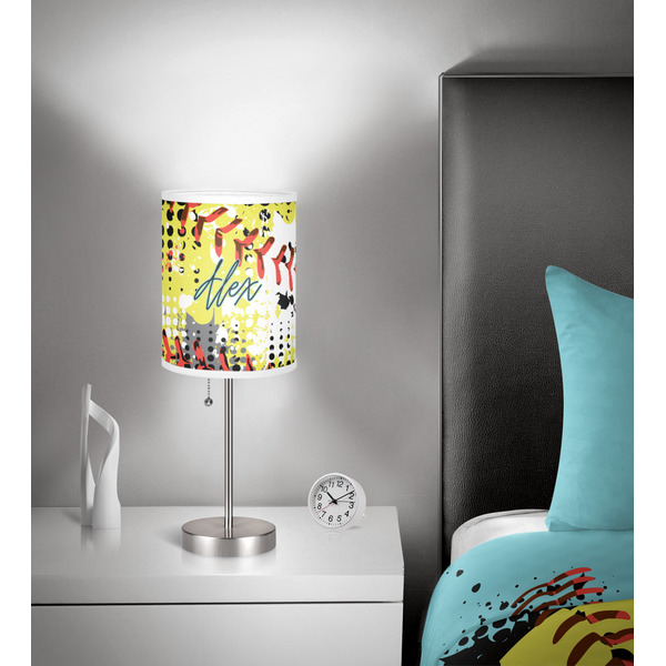 Softball 7 inch drum lamp shade - in room