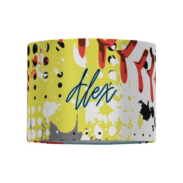 Softball 8" Drum Lampshade - FRONT (Fabric)