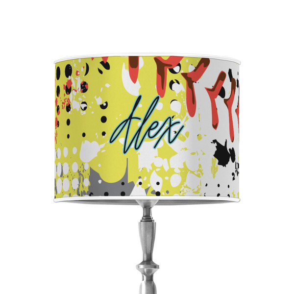 Softball 8" Drum Lampshade - ON STAND (Poly Film)