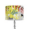 Softball 8" Drum Lampshade - ON STAND (Poly Film)