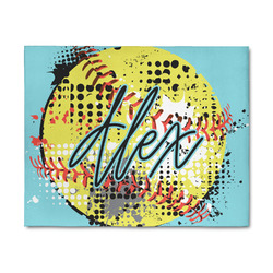 Softball 8' x 10' Indoor Area Rug (Personalized)