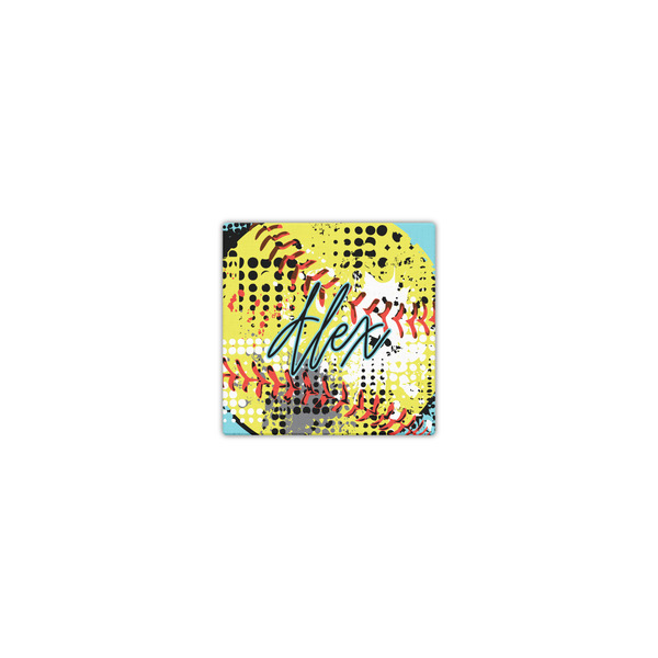 Softball 8x8 - Canvas Print - Front View