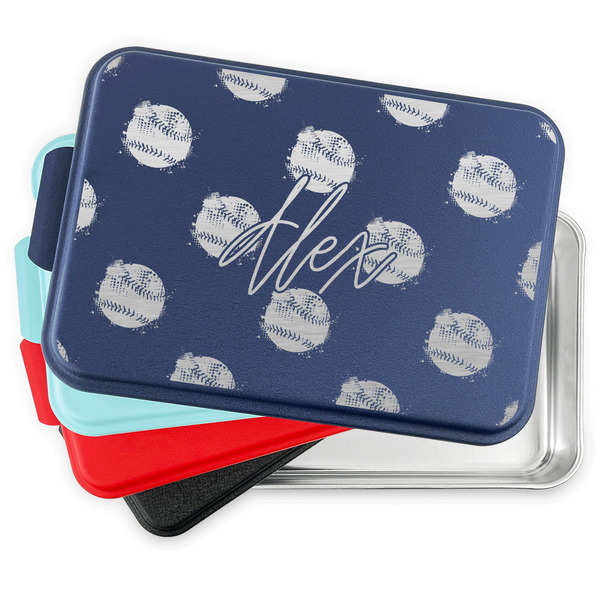 Softball Aluminum Cake Pan with Lid - PARENT/MAIN