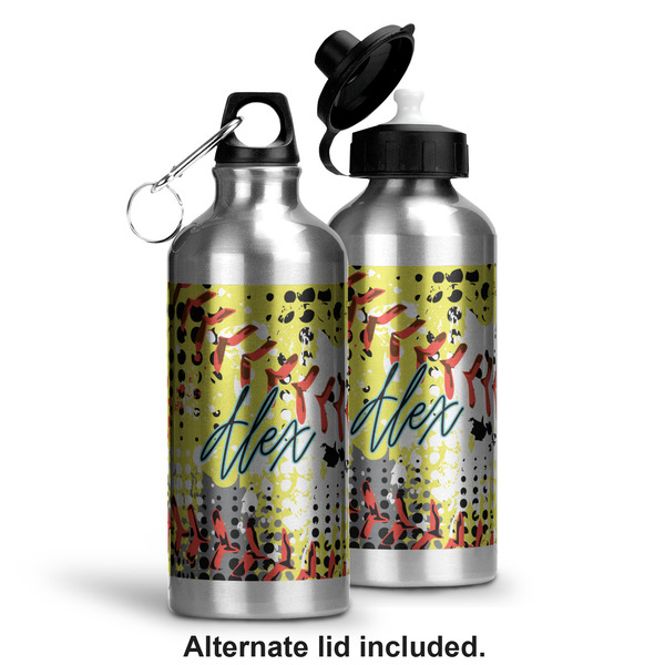 Softball Aluminum Water Bottle - Alternate lid options