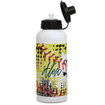 Softball Water Bottles - Aluminum - 20 oz - White (Personalized)