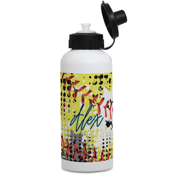 Custom Softball Water Bottles - Aluminum - 20 oz - White (Personalized)