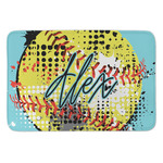 Softball Anti-Fatigue Kitchen Mat (Personalized)