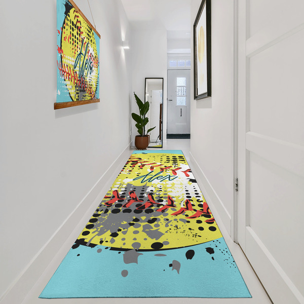 Softball Area Rug Sizes - In Context (vertical)