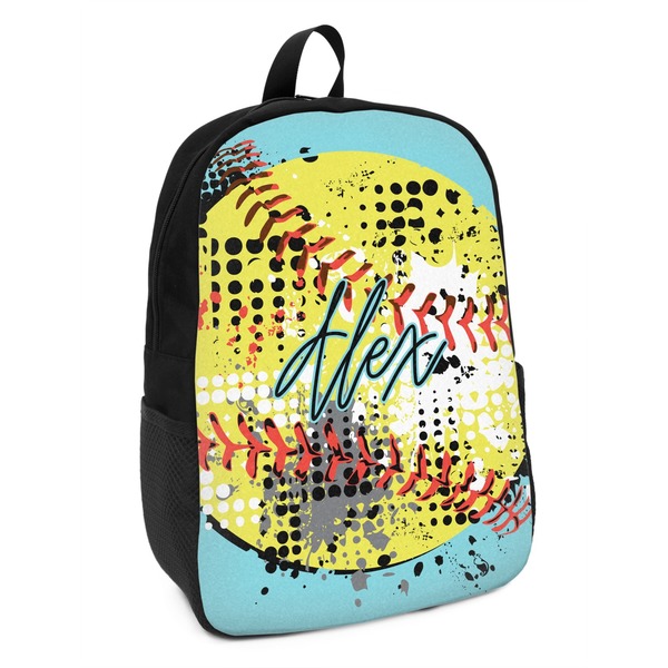 Custom Softball Kids Backpack (Personalized)