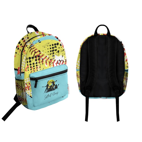 Softball Backpack front and back - Apvl