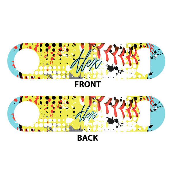 Softball Bar Bottle Opener - White - Approval