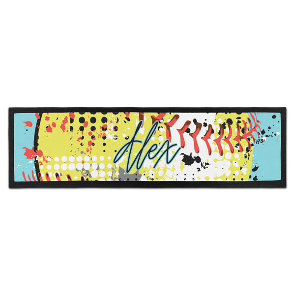 Custom Softball Bar Mat (Personalized)