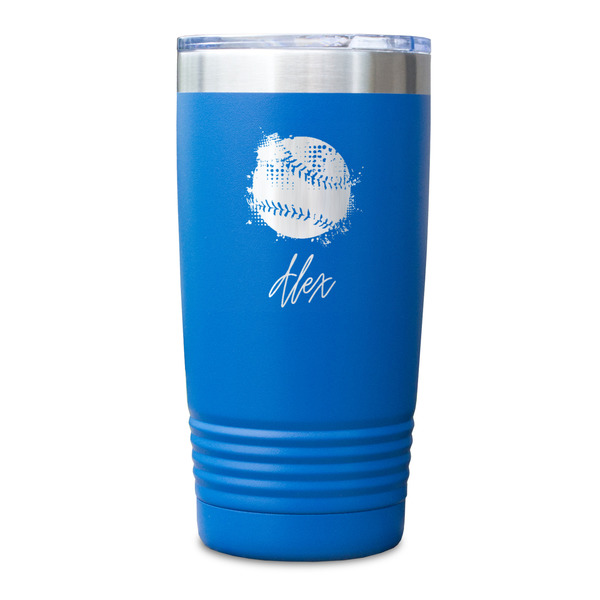Softball Blue Polar Camel Tumbler - 20oz - Single Sided - Approval