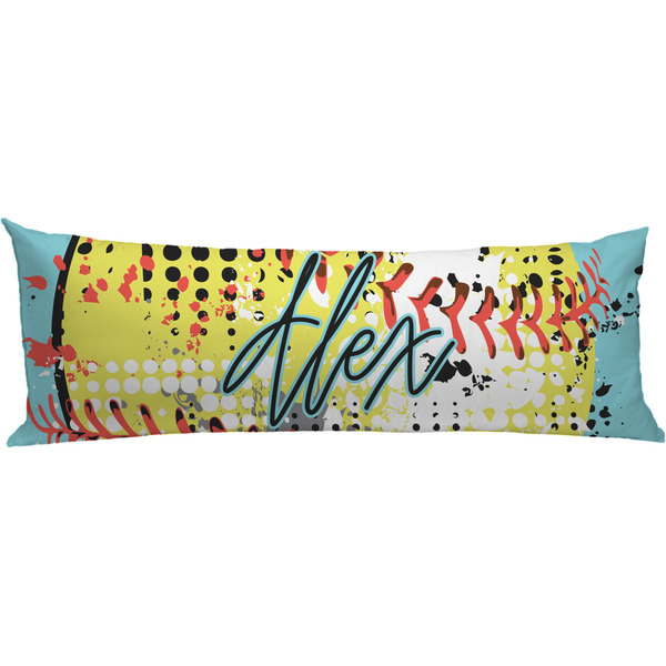 Custom Softball Body Pillow Case (Personalized)