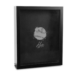 Softball Bottle Cap Shadow Box - 11in x 14in (Personalized)