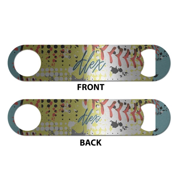 Softball Bottle Opener - Front & Back