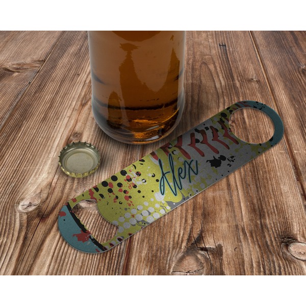 Softball Bottle Opener - In Use